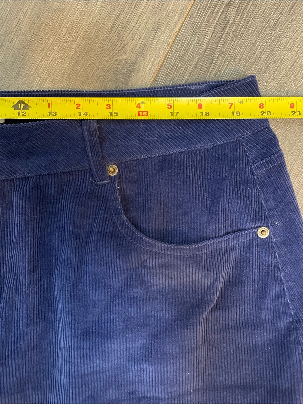 FRYE AND CO. Navy Blue Corduroy Mini Skirt - Picture 6 of 7